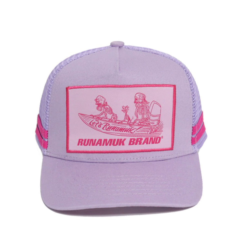 Kids Tinny Racing Trucker Cap Purple/Pink - Runamuk Brand - Cap