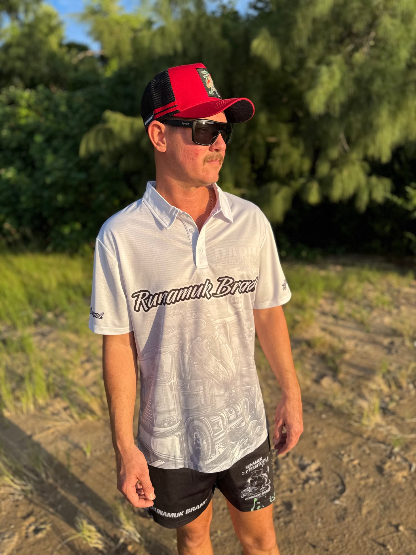 Runamuk Truckin' Short Sleeve Polo Shirt