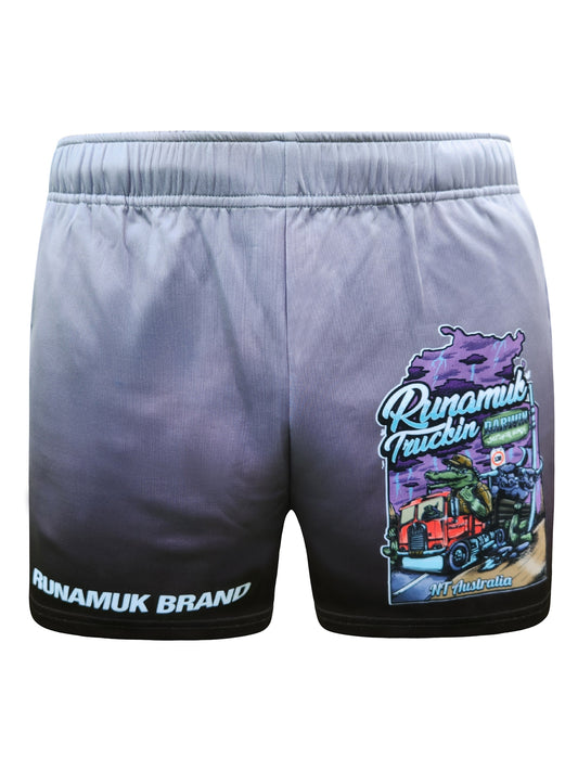 Runamuk Truckin' Footy Shorts - Runamuk Brand - Shirts & Tops