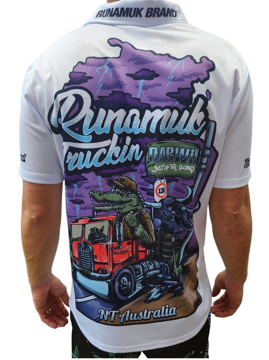 Runamuk Truckin' Short Sleeve Polo Shirt - Runamuk Brand - 