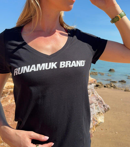 Women's Runamuk Race Tinny V Neck Tee