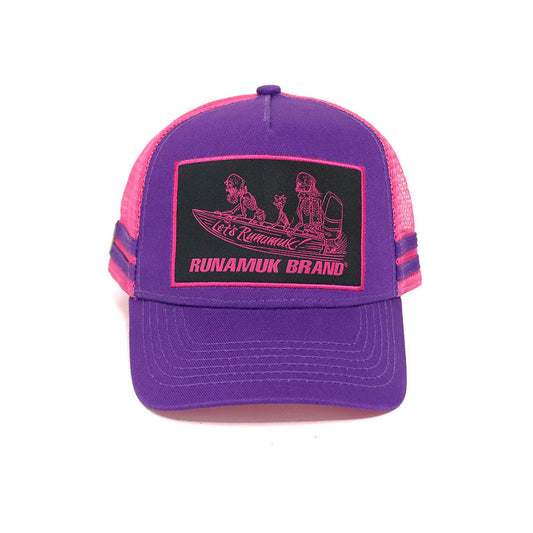 Kids Tinny Racing Trucker Cap Pink/Purple