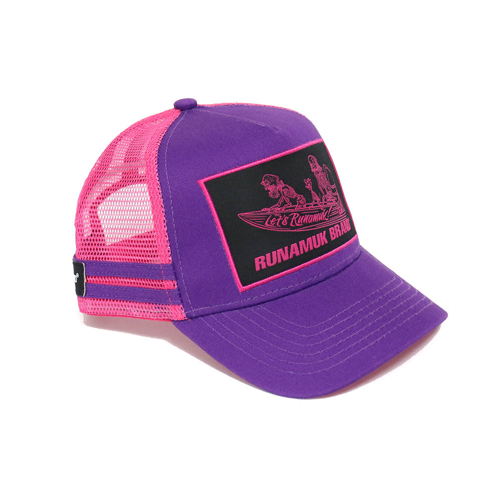 Kids Tinny Racing Trucker Cap Pink/Purple