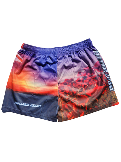 Runamuk 'Lest We Forget' Footy Shorts