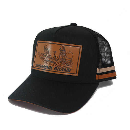 Leather Patch Tinny Racing Trucker Cap 2.0